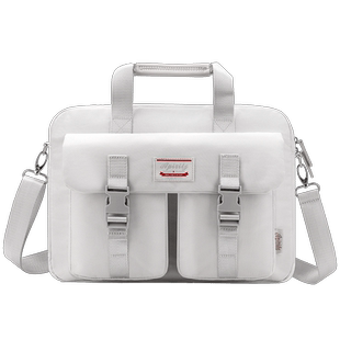 好看的手提笔记本电脑包女14寸斜跨大容量防震适用苹果MacBook13拯救者联想小新air15点6寸惠普华为16内胆包