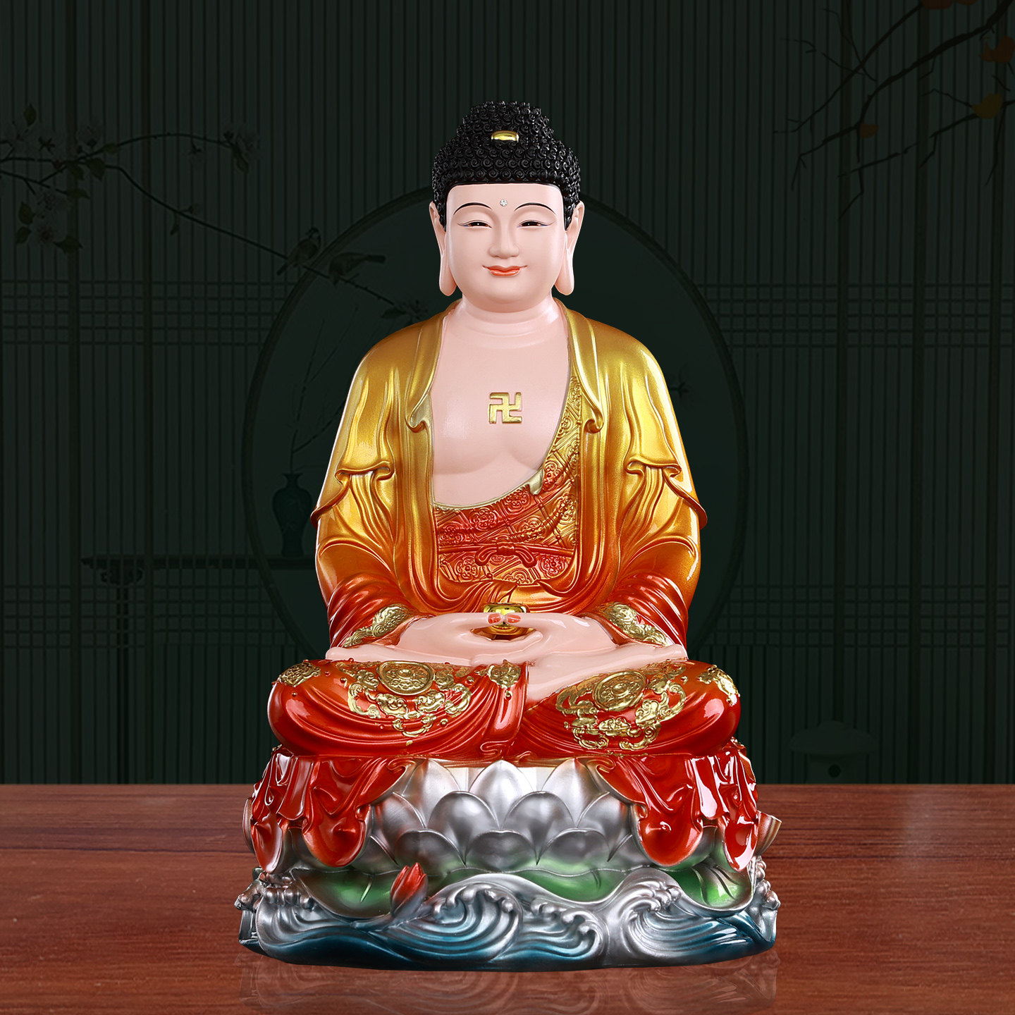 释迦牟尼佛佛像药师佛居家工艺品