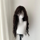 假发全头套女蕾丝法式 羊毛卷水波纹长卷发氛围感日常lolita全头套