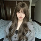 假发全头套女Lolita齐刘海长卷发榛果灰棕大波浪氛围感整顶仿真发