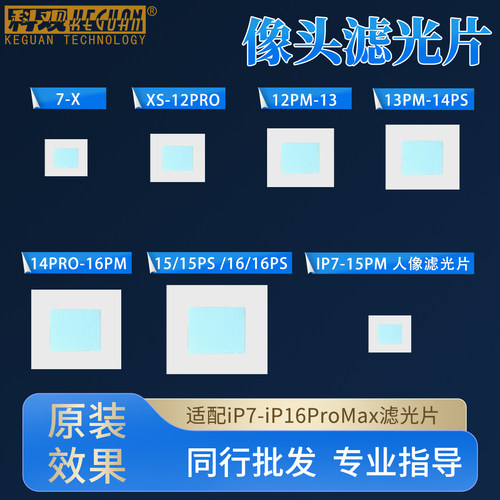 7-15PM摄像头芯片滤光玻璃片更换
