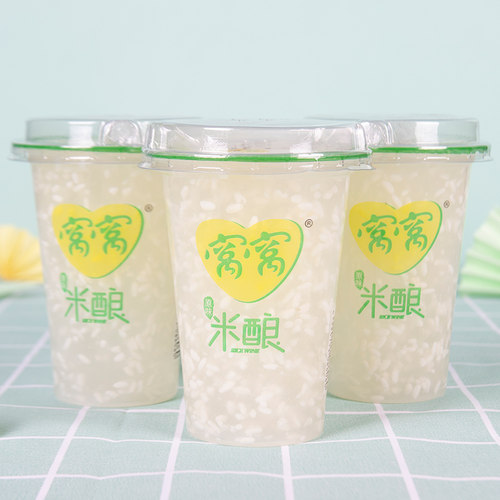 窝窝0零脂肪早餐醪糟300gx6杯