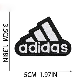 时尚运动logo布贴刺绣补丁破洞修补贴熨烫缝制羽绒服贴标