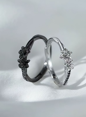 百合闺蜜对戒小众高级感学生党