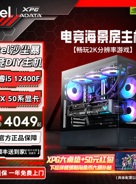 【88券减200元+淘金币97折】I5-12490F/I5-14600KF/5060Ti三角洲行动主机DIY台式机白色海景房游戏电脑整机