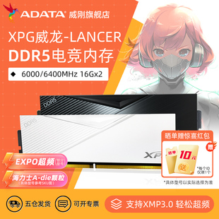 D500 16G DDR5 6400 32G电脑马甲内存条 6000 威刚XPG威龙Lancer