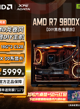 【AMD 9800X3D龙卷风】5070/5070TI/5080显卡三角洲行动配置咨询长城S1主机DIY台式机黑色海景房游戏电脑整机