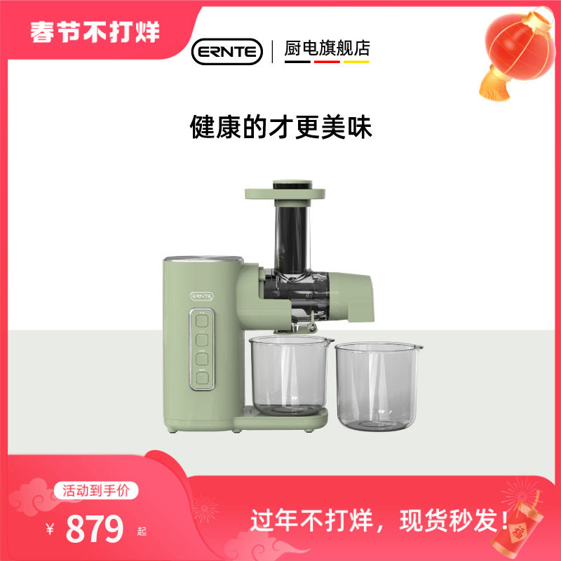 德国ernte原汁机榨汁机渣汁分离易清洗家用全自动炸生姜西芹专用