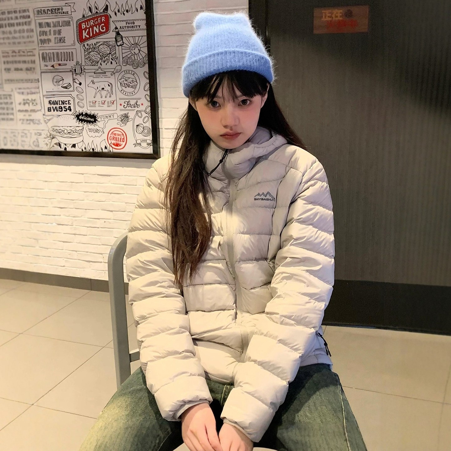 2025新款冬季排骨羽绒棉服女轻薄韩系显瘦短款高级感棉袄情侣外套