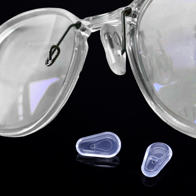 眼镜鼻托透明插入式卡扣软胶垫托