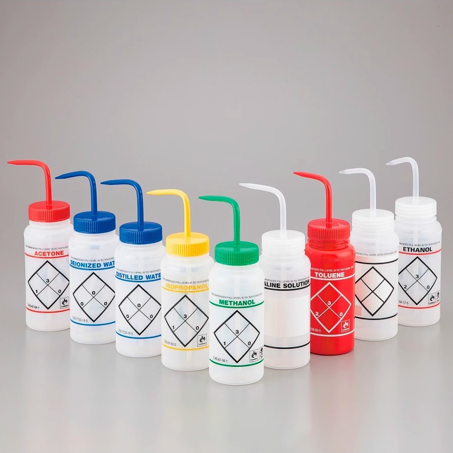 ASONE进口带标签清洗瓶