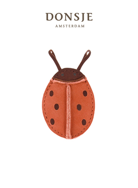 Donsje Zaza Sky Hairclip瓢虫款发夹真皮儿童宝宝发饰发卡饰品