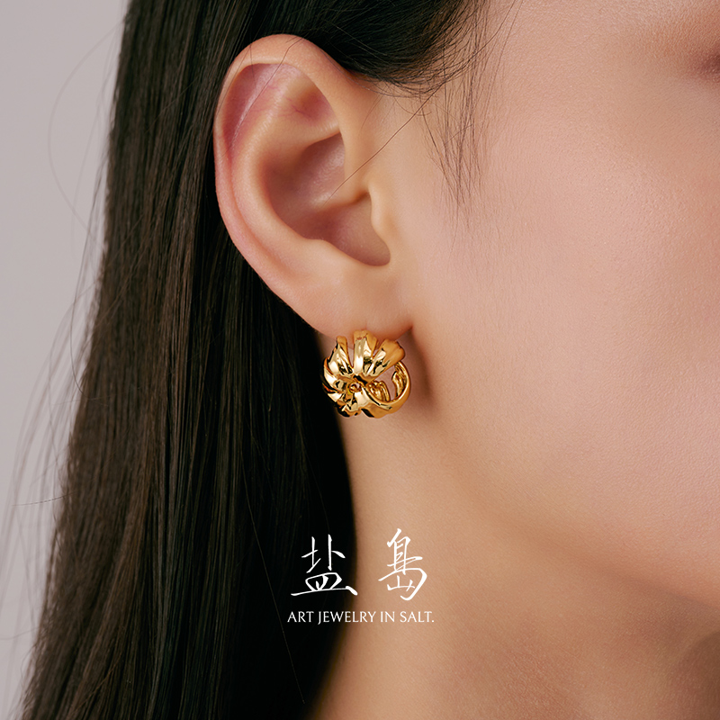盐岛烟火耳钉小号轻奢高级感大气