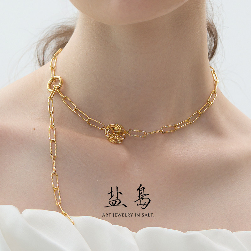 盐岛琼花单花项链高级感轻奢小众锁骨链女款金色饰品精致复古配饰,饰品/流行首饰/时尚饰品新,项链,淘宝优惠券,粉丝福利购,淘宝优惠卷