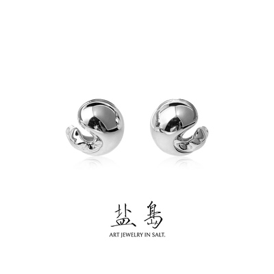 盐岛锦鲤系列素金小鱼耳钉独特气质高级感精致小巧设计感原创耳饰