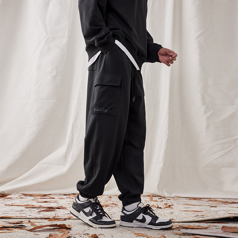 春秋季工装风大码束脚卫裤