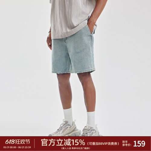 夏季牛仔短裤美式简约