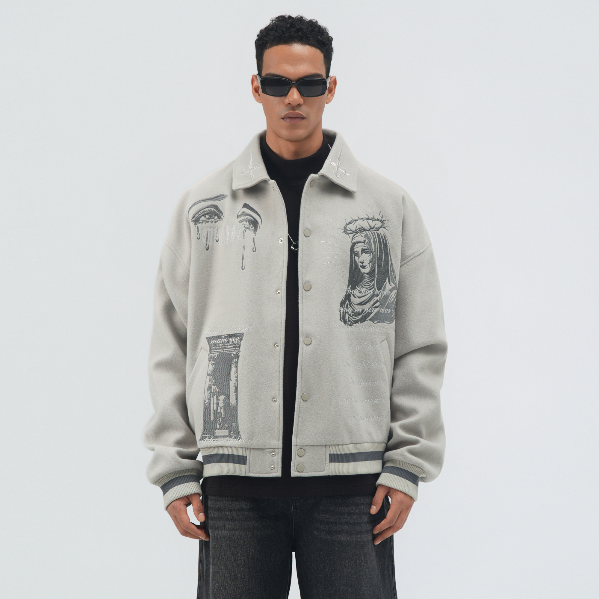 男女同款加厚棒球服夹克