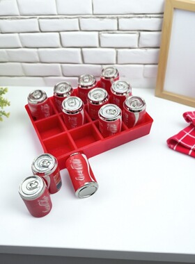 Dollhouse娃娃屋微缩可乐汽水托盘配件迷你仿真 微缩食玩DIY模型