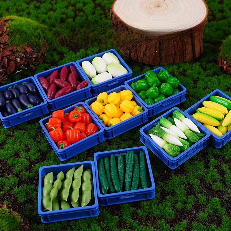 迷你仿真食物模型一筐蔬菜