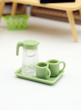 Dollhouse娃娃屋方格空间迷你透明水杯组合DIY自创微缩场景模型