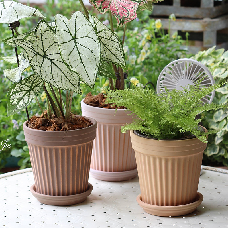 红陶花盆透气竖纹简约排水多肉绿植小花盆北欧风月季兰花盆包邮,鲜花速递/花卉仿真/绿植园艺,花盆,淘宝优惠券,粉丝福利购,淘宝优惠卷