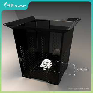 花信呼吸盆M21花烛龙舌兰盆块根热植蔓绿绒通用透气防烂根高级