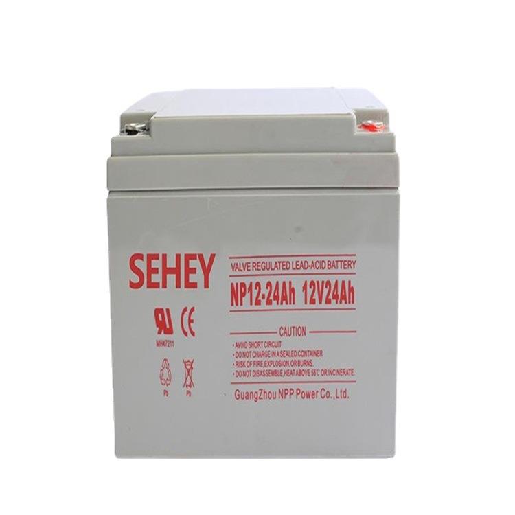 SEHEY蓄电池NP24-12 12V24AH 阀控式太阳能免维护储能蓄电池