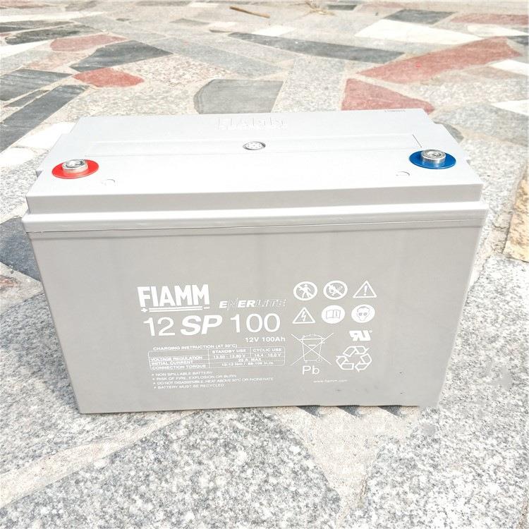 FIAMM蓄电池12V100AH 12SP100阀控式免维护直流屏UPS电源