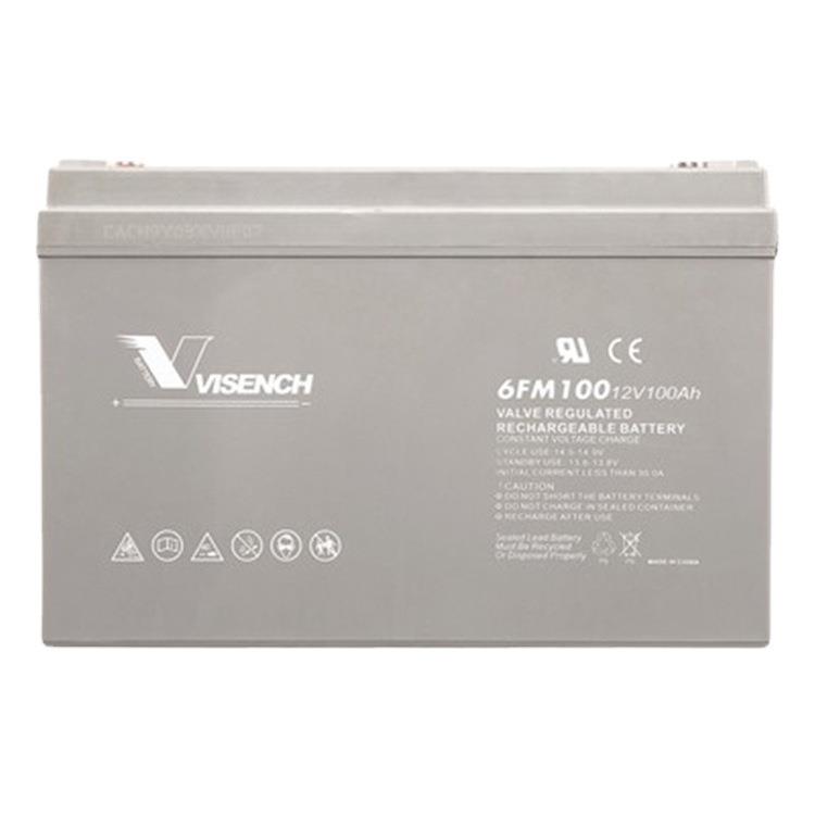 VISION蓄电池6FM100电瓶12V100ah 光伏通信机房蓄电池