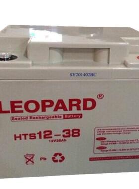 LEOPARDHTS12-38蓄电池12V38ah阀控密封式免维护储能蓄电池