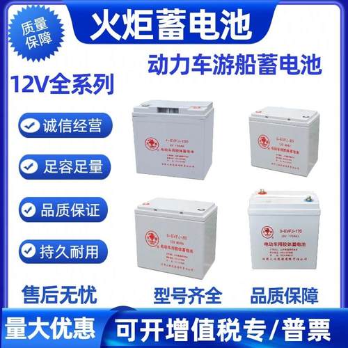 蓄电池3-EVF-170/6V170ah200ah电动汽车 旅游船 游览车巡逻车