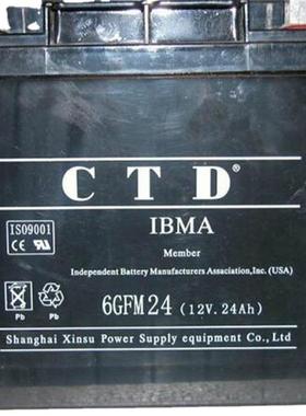 德国CTD蓄电池6GFM24 蓄电池 12V24Ah 免维护UPS蓄电池