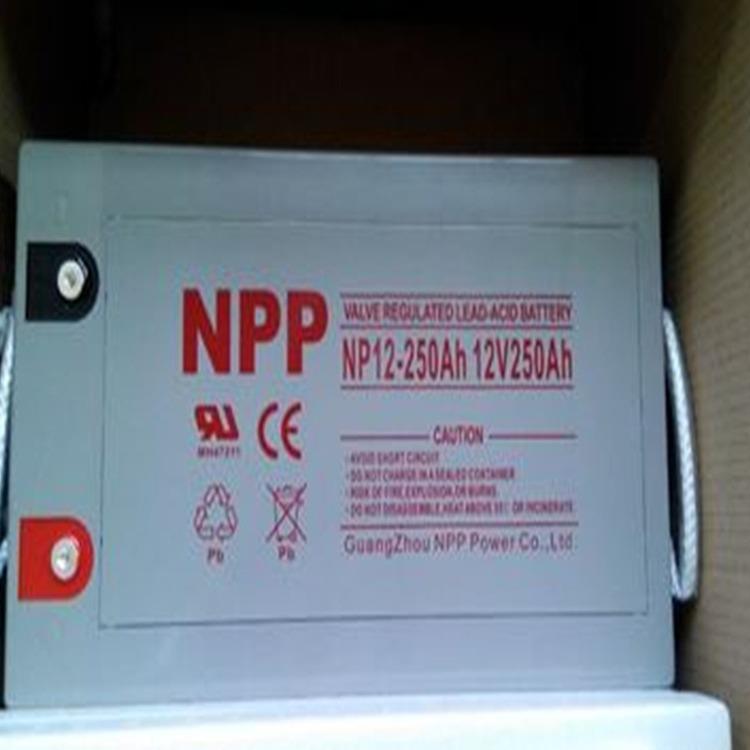 NPP蓄电池NP12-250太阳能大容量电瓶12V250AhUPS直流屏蓄电池
