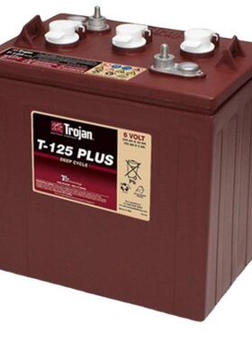 蓄电池T-125PLUS/6V240AH 深循环动力蓄电池 洗地机 游览车用