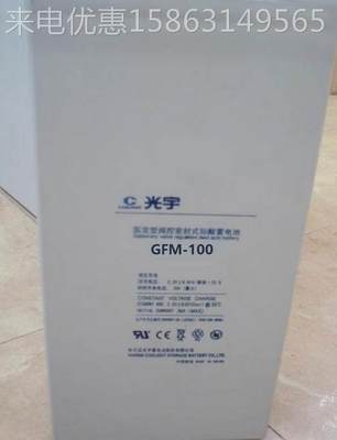 光宇蓄电房池G护光宇蓄电FM-10免维2V100AH通讯机船舶UPS/EPS/直0