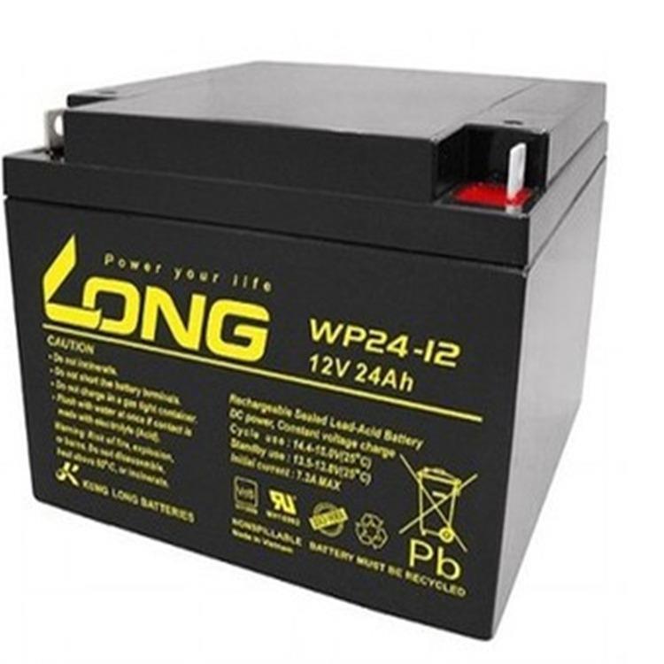 LONG蓄电池WP24-12TNE 12V24ah铅酸电池 消防照明 UPS蓄电池