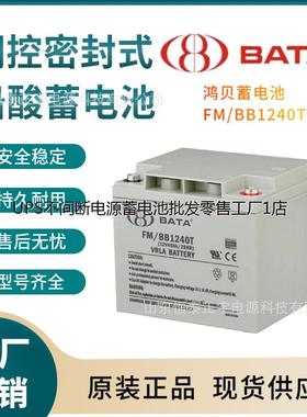BATA蓄电池FM/BB1240T鸿贝蓄电池12V40AH消防照明 UPS电源配套