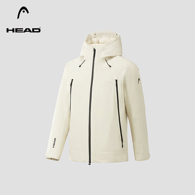 HEAD海德户外运动防水羽绒服2025冬季新款800蓬95绒御寒男士外套
