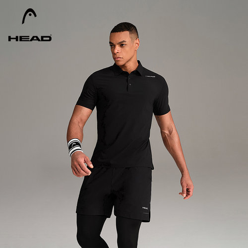 HEAD海德综训健身运动polo衫男