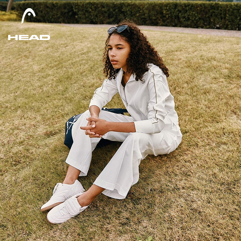 HEAD海德短款半开襟翻领卫衣外套