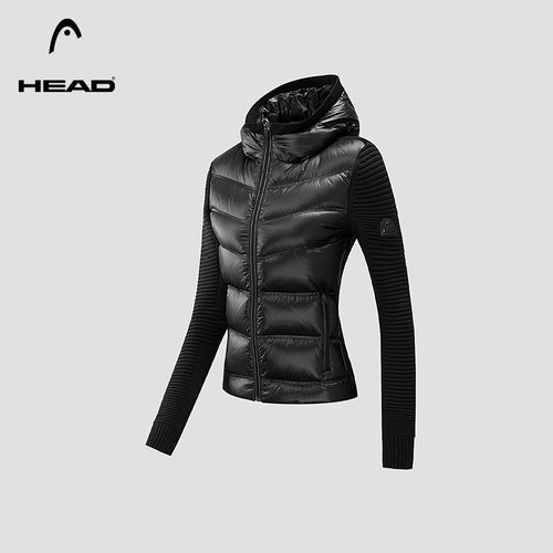 HEAD海德羽绒针织拼接夹克外套女