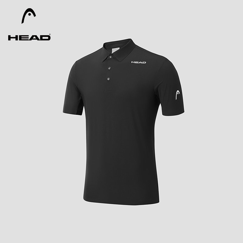 【凉感防晒】HEAD海德运动短袖POLO26夏新综训抗菌免烫翻领短T男