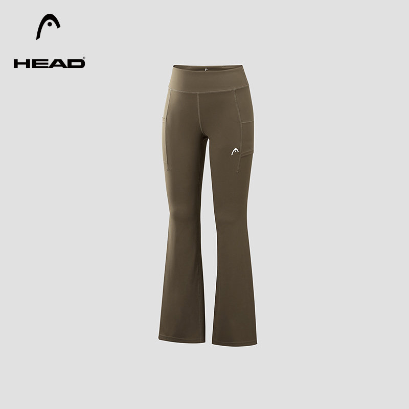 HEAD海德微喇高腰瑜伽裤2025秋季新款针织弹力紧身网球运动长裤女,运动服/休闲服装,运动长裤,淘宝优惠券,粉丝福利购,淘宝优惠卷