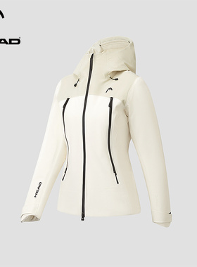 HEAD海德连帽户外防水羽绒服2025冬季新款拼色800蓬大口袋外套女