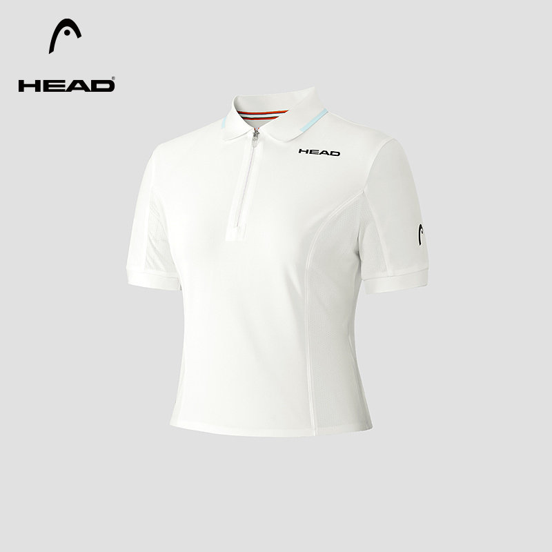 HEAD海德速干短袖t恤女夏季网球运动翻领短款紧身polo衫,运动服/休闲服装,运动T恤,淘宝优惠券,粉丝福利购,淘宝优惠卷