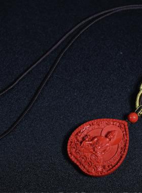 绳艺吊坠项链一生安纯手工编织