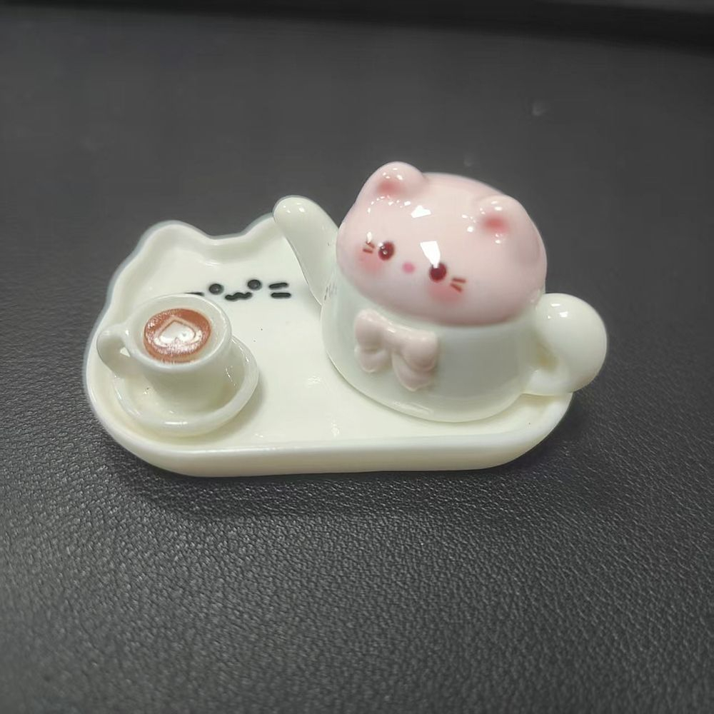 来一壶猫猫咖啡 微景观解压小摆件装饰高颜值 奇奇怪怪的小玩意