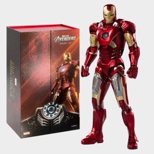 中动钢铁侠MK85手办漫威复仇者联盟变形模型摆件机甲玩具金刚队长