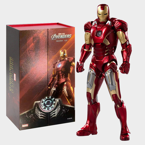 中动钢铁侠MK85手办漫威复仇者联盟变形模型摆件机甲玩具金刚队长